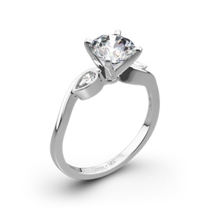 Simon G. MR2342 Dutchess Three Stone Engagement Ring
