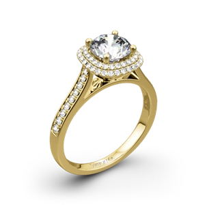 Simon G. MR2395 Passion Halo Diamond Engagement Ring