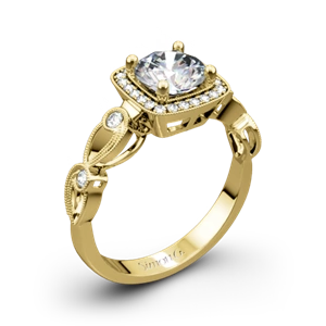 Simon G. TR526 Passion Halo Diamond Engagement Ring