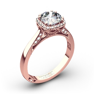 Tacori 2620RD Dantela Crown Solitaire Engagement Ring