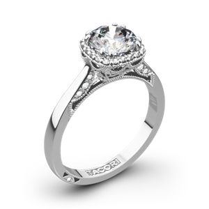 Tacori 2620RD Dantela Crown Solitaire Engagement Ring