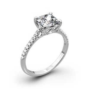 Vatche 1506 Inara Pave Diamond Engagement Ring for Princess