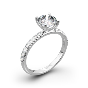 Vatche 1533 Charis Pave Diamond Engagement Ring