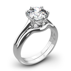 Vatche 191 Swan Solitaire Wedding Set