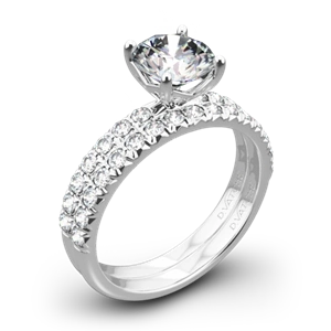 Vatche 1533 Charis Pave Diamond Wedding Set