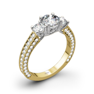 Clara Ashley Three Stone Engagement Ring