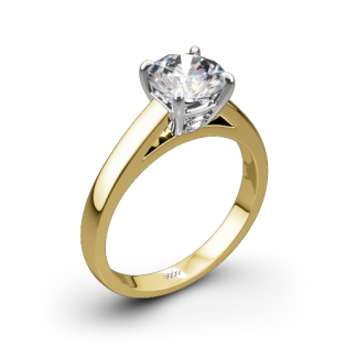 Valoria Flush-Fit Cathedral Solitaire Engagement Ring