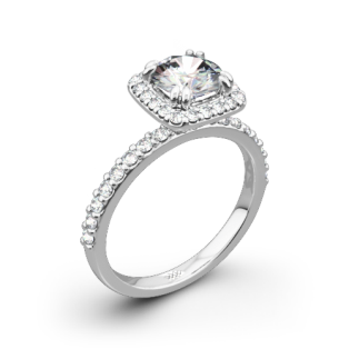 Guinevere Pave Diamond Engagement Ring