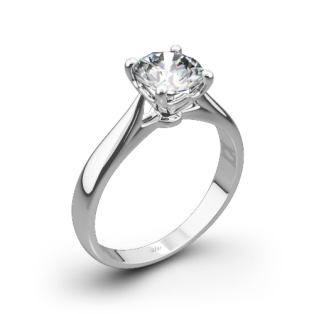 Legato Sleek Line Solitaire Engagement Ring