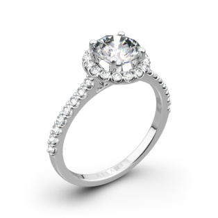 Ritani 1RZ1323 French-Set Halo Diamond Engagement Ring