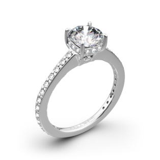 Ritani 1RZ1966 Micropavé Diamond Engagement Ring