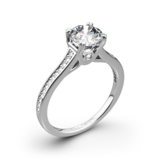 Ritani 1RZ2493 Micropavé Diamond Engagement Ring