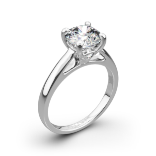 Ritani 1RZ7234 Cathedral Surprise Diamonds Solitaire Engagement Ring