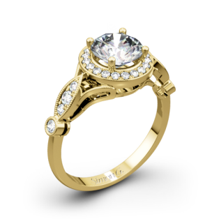 Simon G. TR523 Passion Halo Diamond Engagement Ring
