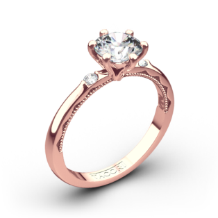 Tacori 56-2RD Sculpted Crescent Classic Three Stone Engagement Ring