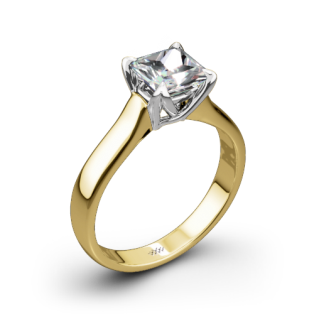 W-Prong Solitaire Engagement Ring for Princess
