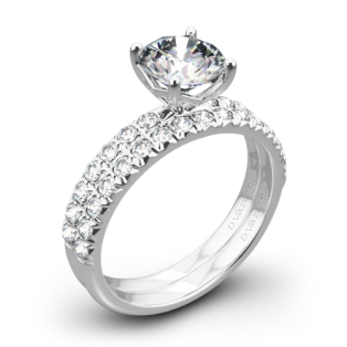 Vatche 1533 Charis Pave Diamond Wedding Set