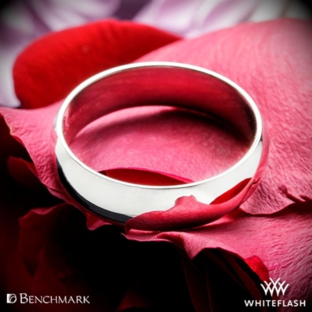 Benchmark Half Round Wedding Ring