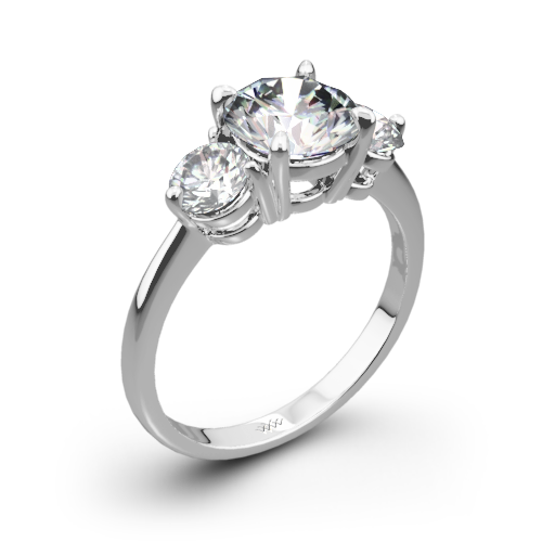 Trois Brilliant Three Stone Engagement Ring