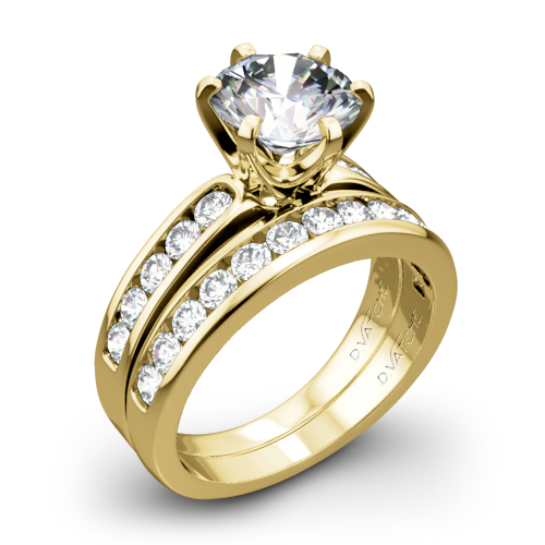 Vatche 1020 6-Prong Channel Diamond Diamond Wedding Set
