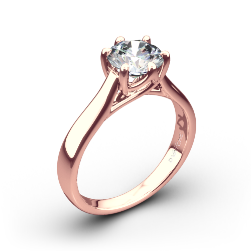 Vatche 119 Royal Crown Solitaire Engagement Ring