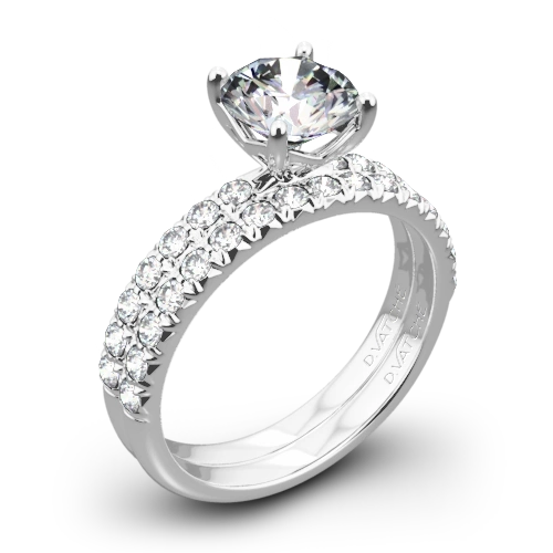 Vatche 1533 Charis Pave Diamond Wedding Set