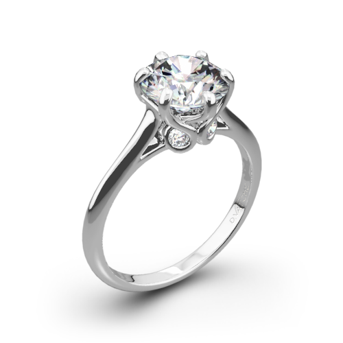 Vatche 191 Swan Solitaire Engagement Ring