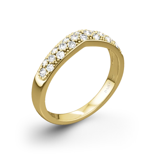 Vatche 213 Contoured Pave Diamond Wedding Ring