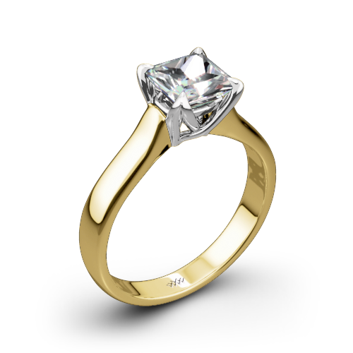 W-Prong Solitaire Engagement Ring for Princess