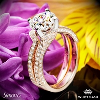 Simon G. MR1609 Caviar Diamond Wedding Set