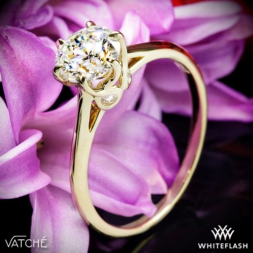 Vatche 191 Swan Solitaire Engagement Ring