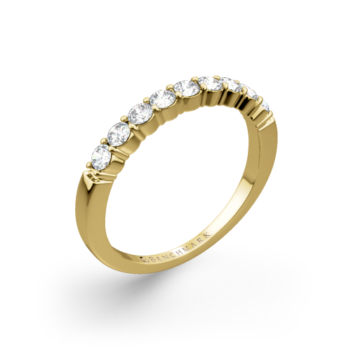 Benchmark Shared-Prong Diamond Wedding Ring