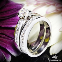 "Cathedral Channel-Set" Diamond Wedding Set