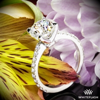 "French-Set" Diamond Engagement Ring