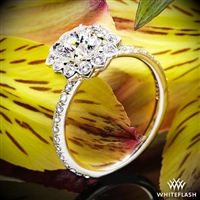 "Lotus Halo" Diamond Engagement Ring by Leon Mege