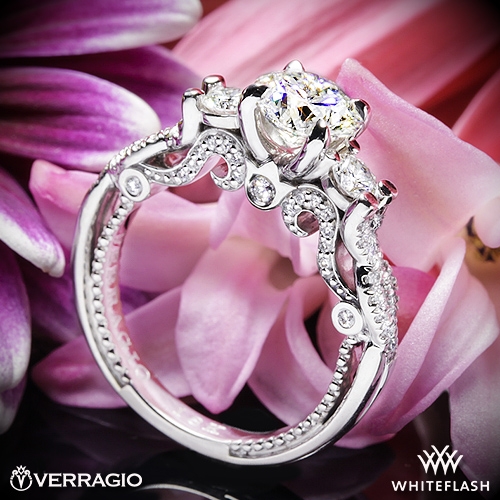 Verragio INS-7074R Braided 3 Stone Engagement Ring