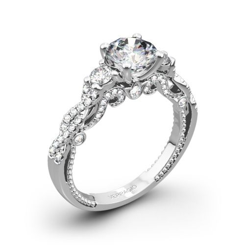 Verragio INS-7074R Braided Three Stone Engagement Ring