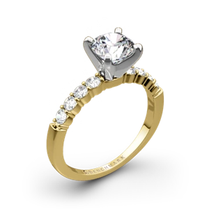 Benchmark SP4 Shared-Prong Diamond Engagement Ring