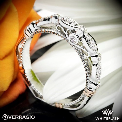 Verragio D-100W Scalloped Diamond Wedding Ring