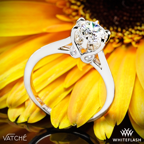 Vatche 191 Swan Solitaire Engagement Ring