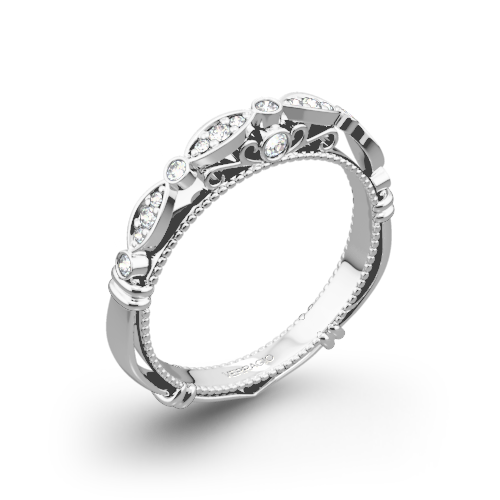 Verragio Scalloped Diamond Wedding Ring | 2230