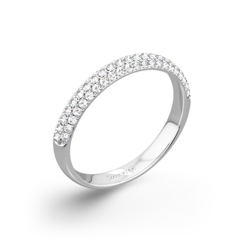 Simon G. TR431 Caviar Diamond Wedding Ring