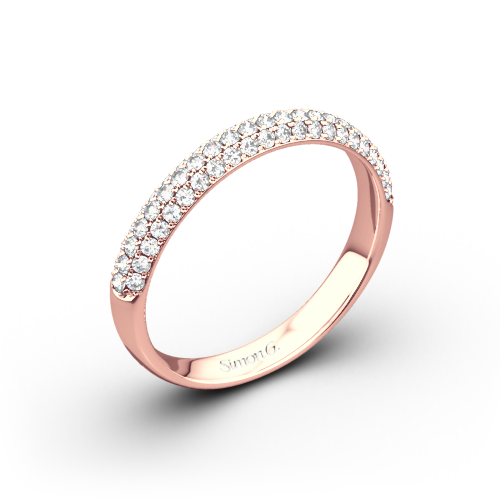 Simon G. TR431 Caviar Diamond Wedding Ring