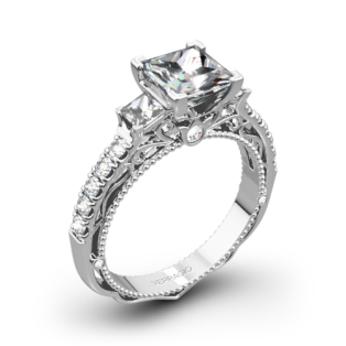 Verragio Venetian Lace AFN-5058P-4 Three Stone Engagement Ring for Princess