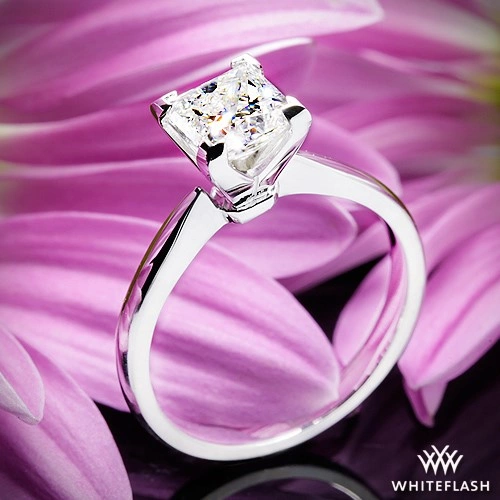 Contemporary Solitaire Engagement Ring for Princess