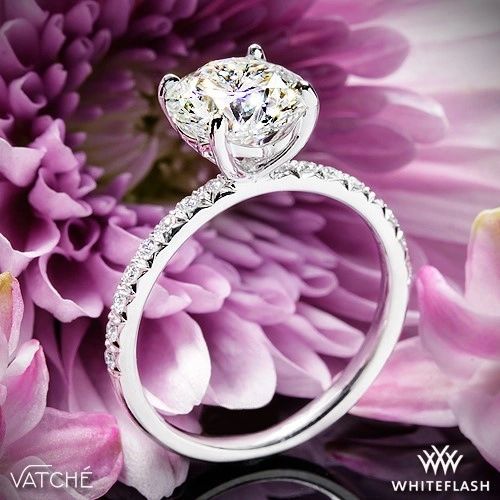 Vatche 1533 Charis Pave Diamond Engagement Ring