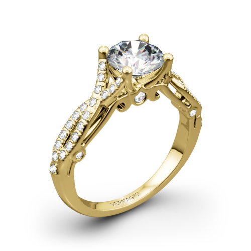 Verragio INS-7050R 4 Prong Twisted Shank Diamond Engagement Ring