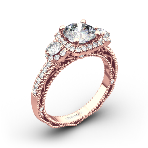 Verragio Venetian Lace AFN-5025CU-4 Three Stone Engagement Ring