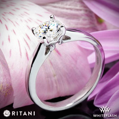 Ritani 1RZ7241 Solitaire Engagement Ring - Whiteflash | 3991