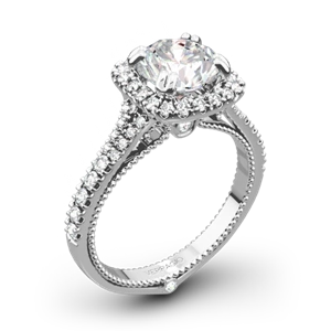 Verragio ENG-0424CU Split Claw Halo Diamond Engagement Ring
